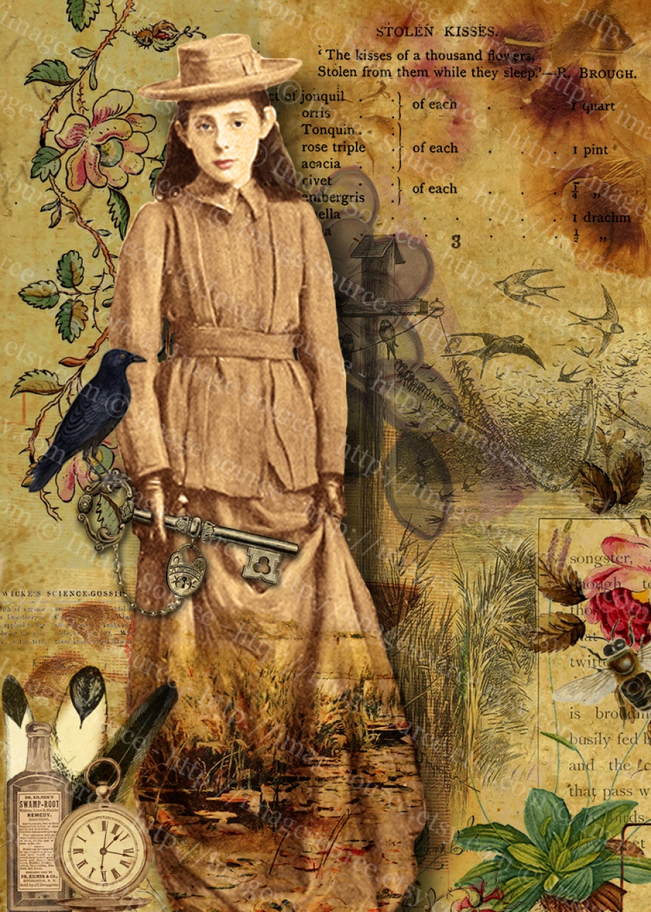 The Medicine Mans Daughter Digital Collage ACEO the-medicine-mans-daughter-aceoweb3.jpg